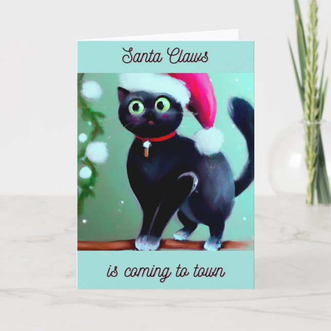 Tarjeta de Navidades de Santa Claws (Anverso)
