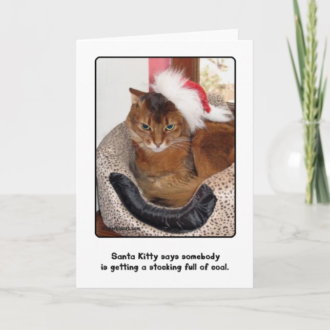 Tarjeta de Navidades de Santa Kitty (Anverso)