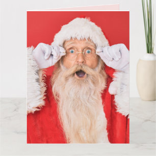 TARJETA DE NAVIDADES DE SANTA NAVIDADES NAUGHTY WI