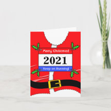 Tarjeta de Navidades de Santa Runner