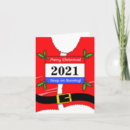 Tarjeta de Navidades de Santa Runner