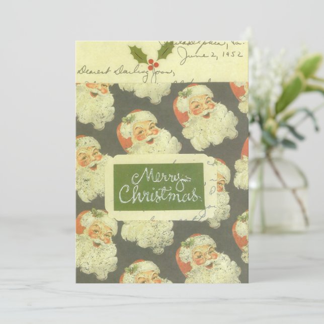 Tarjeta de Navidades de Santa Vieja (Anverso de pie)