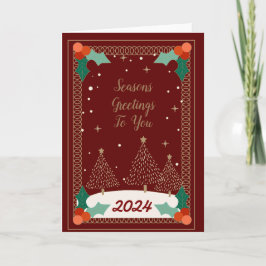 Tarjeta de Navidades de Seasons Greetings