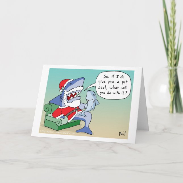 tarjeta de Navidades de sellado de mascota (Anverso)