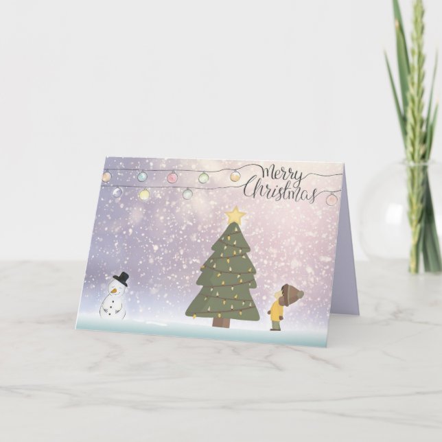 TARJETA DE NAVIDADES DE SERES AMADOS (Anverso)
