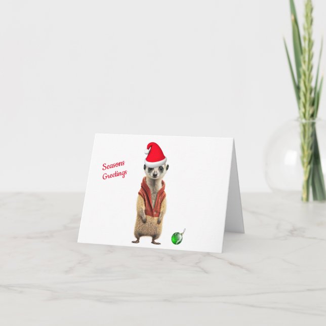 Tarjeta de Navidades de Silly Meerkat