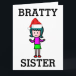 TARJETA DE NAVIDADES DE SISTER FUNNY BRAT<br><div class="desc">TARJETA DE NAVIDADES HERMANOS BRATTY</div>