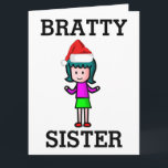 TARJETA DE NAVIDADES DE SISTER FUNNY BRAT<br><div class="desc">TARJETA DE NAVIDADES HERMANOS BRATTY</div>