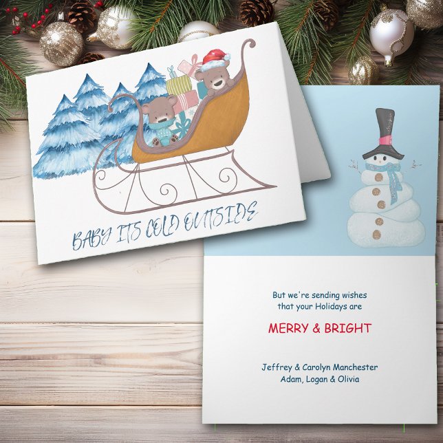 Tarjeta de Navidades de Sleigh (Subido por el creador)