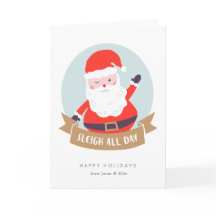 Tarjeta de Navidades de Sleigh All Day
