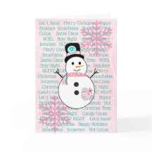 Tarjeta de Navidades de Snowflakes con Snowflakes