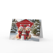 Tarjeta de Navidades de Snowman, actriz actriz de 