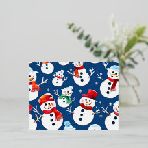 Tarjeta de Navidades de Snowmen escarpados