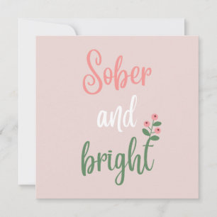 Tarjeta de Navidades de Sobriedad Brillante y Bril