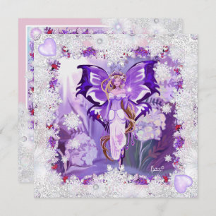 tarjeta de navidades de sun Fairy y snowflakes