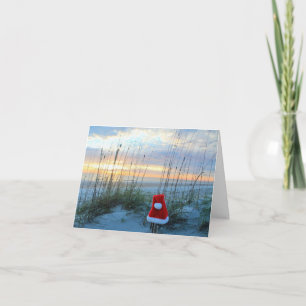 Tarjeta de Navidades de temas de playa