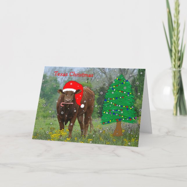 Tarjeta de Navidades de Texas (Anverso)