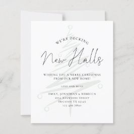 Tarjeta de Navidades de Tinta de Árbol de Salones 