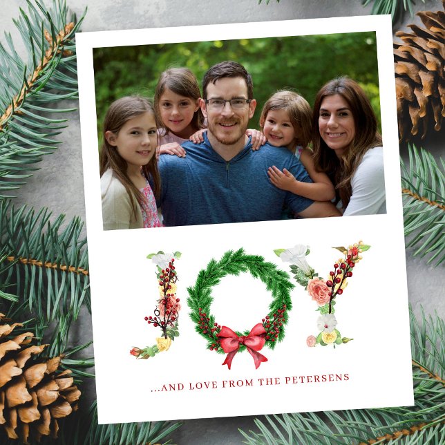 Tarjeta de Navidades de tipografía de fotografía d (Subido por el creador)