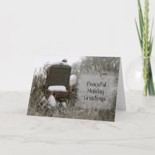 Tarjeta de Navidades de tractores: Tranquilizador