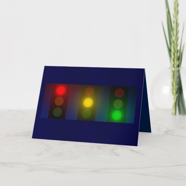 Tarjeta de Navidades de Traffic Lights (Anverso)