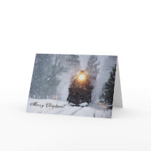 Tarjeta de Navidades de Tren de Sumpter Valley