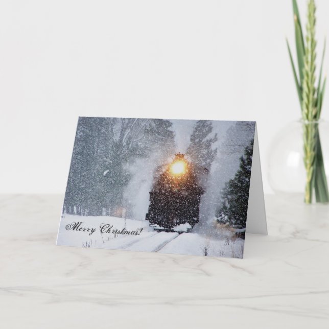 Tarjeta de Navidades de Tren de Sumpter Valley (Anverso)
