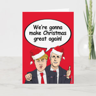 Tarjeta de Navidades de Trump Pence - Vamos a hace