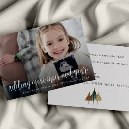 Tarjeta de Navidades de ultrasonido de Invitación 