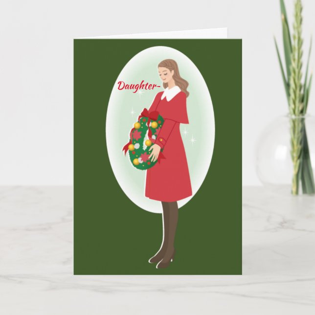 TARJETA DE NAVIDADES DE UNA HIJA (Anverso)