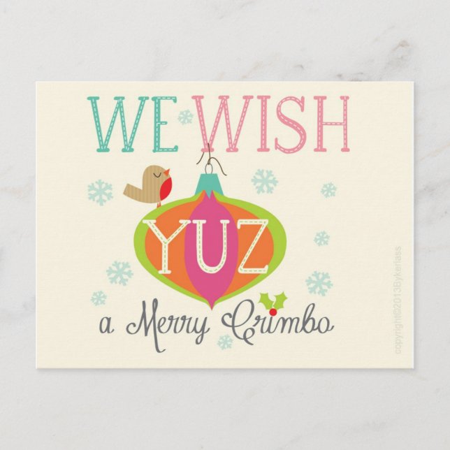 Tarjeta de Navidades de uso compartido (Anverso)