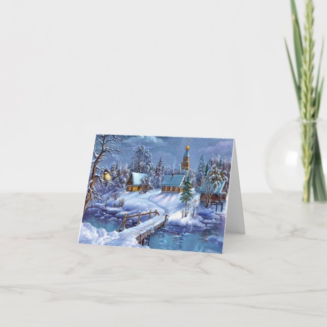 Tarjeta de Navidades de vacaciones (Anverso)
