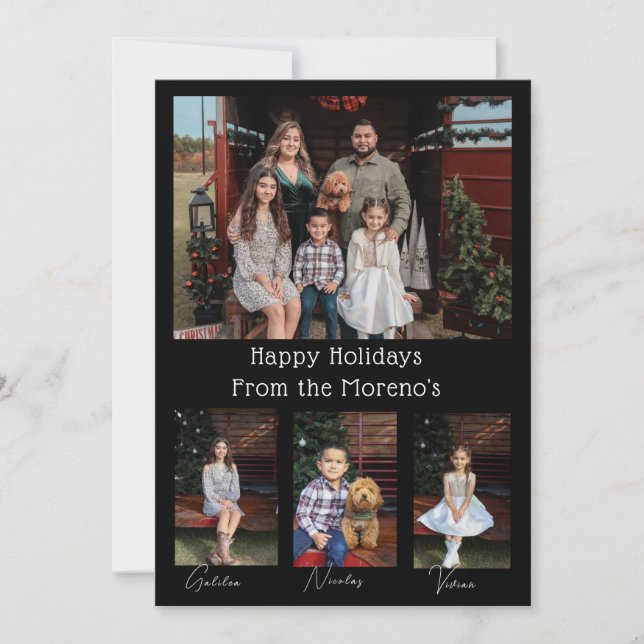 tarjeta de Navidades de vacaciones (Anverso)