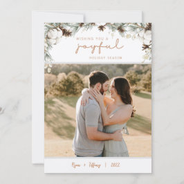 Tarjeta de Navidades de vacaciones alegres de Spru