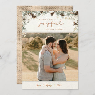 Tarjeta de Navidades de vacaciones alegres de Spru