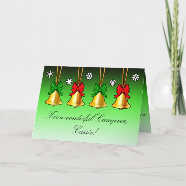 Tarjeta de Navidades de vacaciones con correas par (Anverso)
