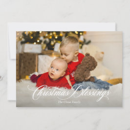 Tarjeta de Navidades de vacaciones de bendición pa