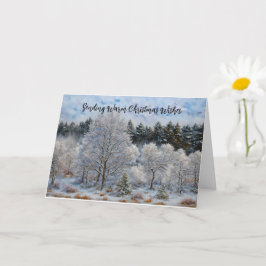 Tarjeta de Navidades de vacaciones de invierno con