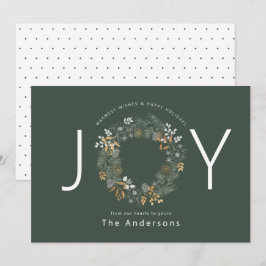 Tarjeta de Navidades de vacaciones de la guirnalda