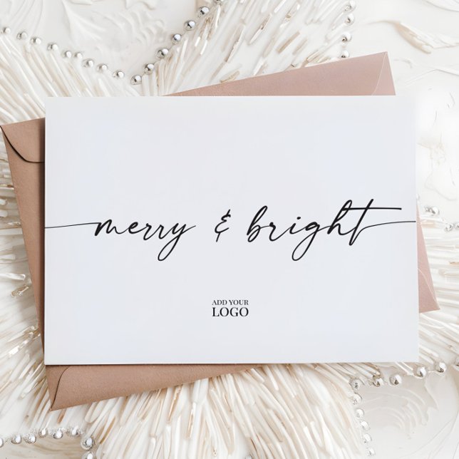 Tarjeta de Navidades de vacaciones de marca modern (Subido por el creador)