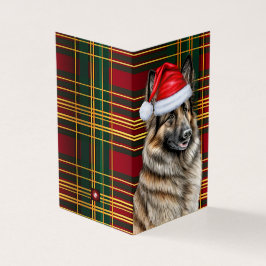 Tarjeta de Navidades de vacaciones de perro de Ter