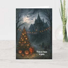 Tarjeta de Navidades de vacaciones inquietos