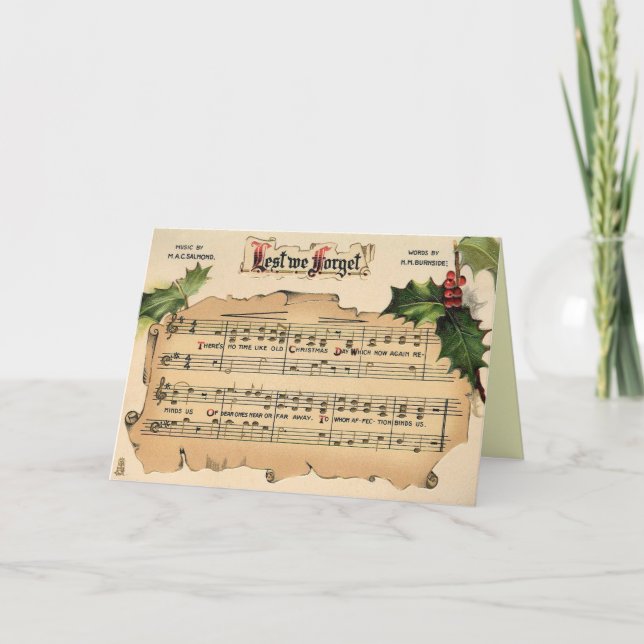 Tarjeta de Navidades de Victoria (Anverso)