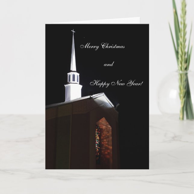 Tarjeta de Navidades de vidrio templado Peace and  (Anverso)