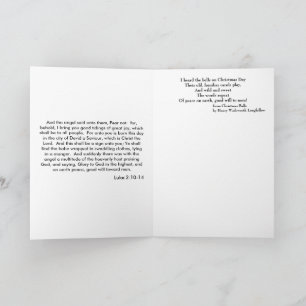 Tarjeta de Navidades de vidrio templado Peace and 