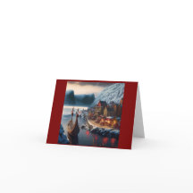 Tarjeta de Navidades de Viking Village
