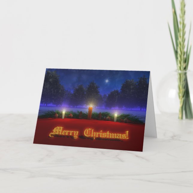 Tarjeta de Navidades de visiones más brillantes (Anverso)