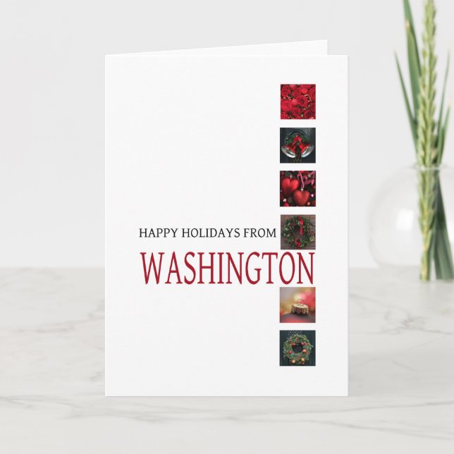 Tarjeta de Navidades de Washington, específica del (Anverso)