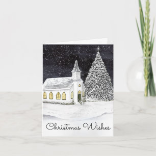 Tarjeta de Navidades de Winter Church