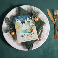 Tarjeta de Navidades de Winter Wonderland Season